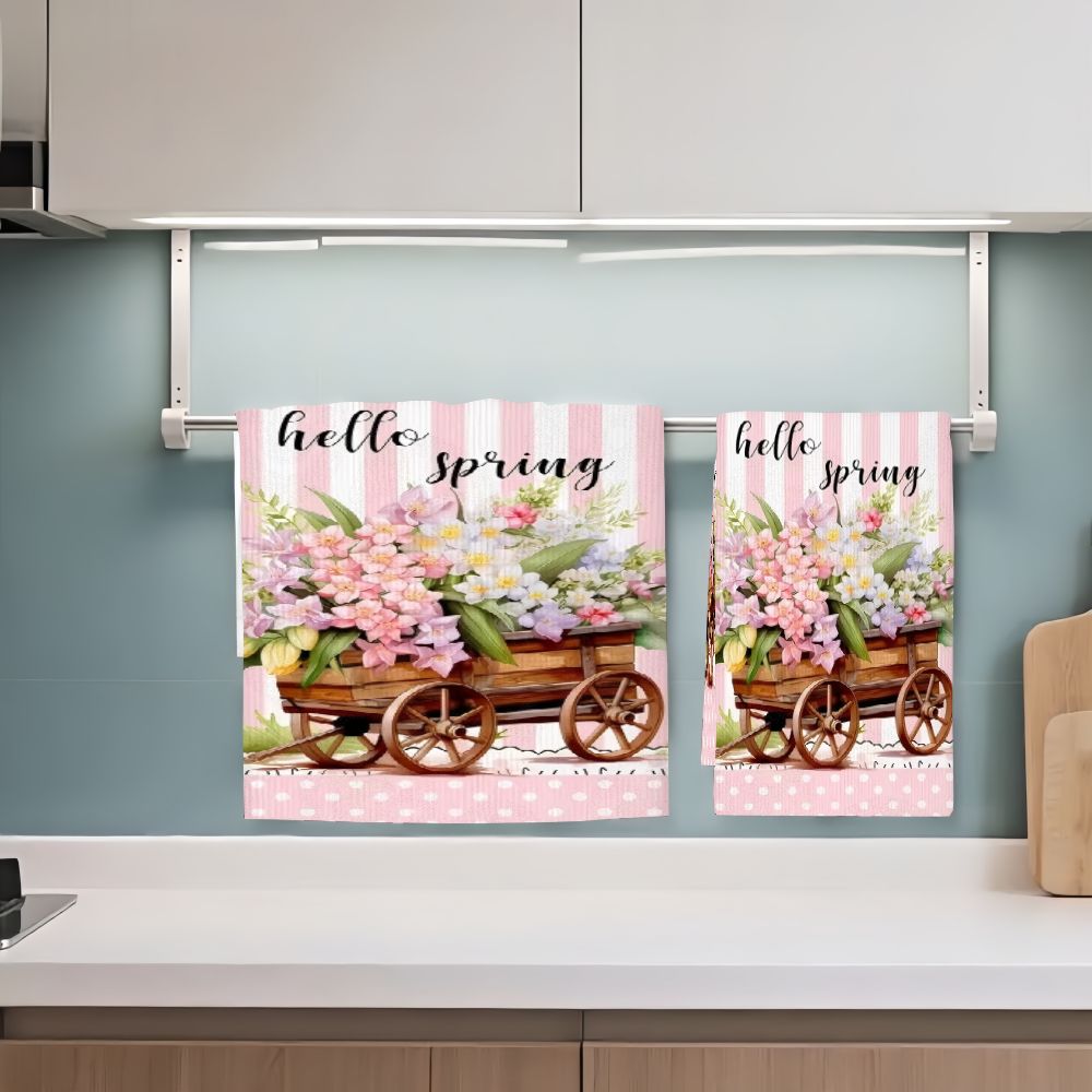 2Pcs, Spring Flower Cart Kitch - Kitchen Baking Cart 评论和价格