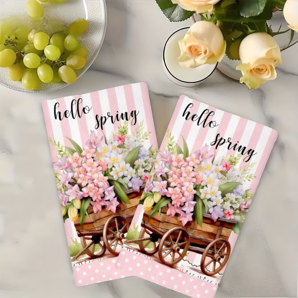 2Pcs, Spring Flower Cart Kitch - Kitchen Baking Cart 评论和价格