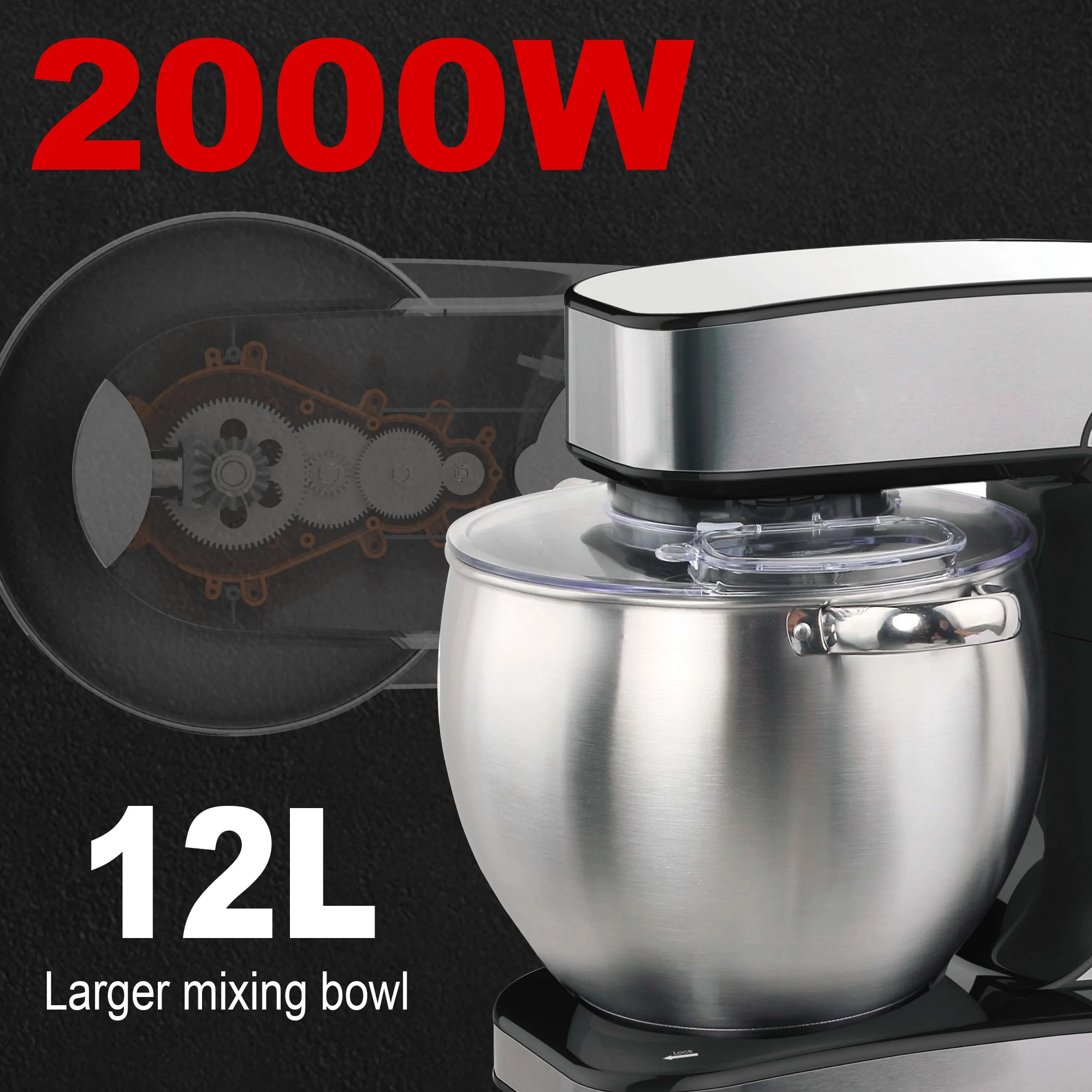 with Dough Hook, Whisk & Blend - Kitchen Baking Blender 评论和价格