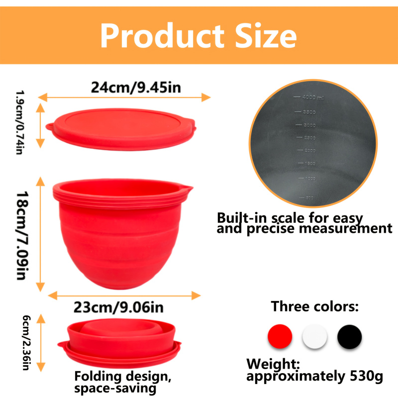 Foldable silicone bowl liner f - Baking Kitchen Set Up 评论和价格