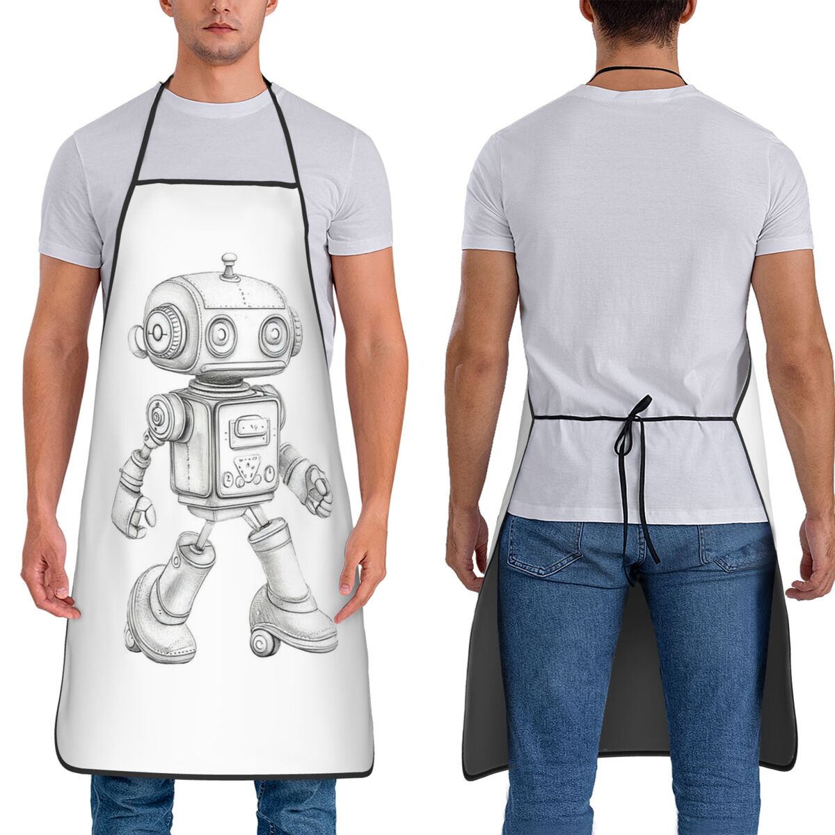 Retro Sketch Robot With Mechan - Kitchen Robot Baking 评论和价格