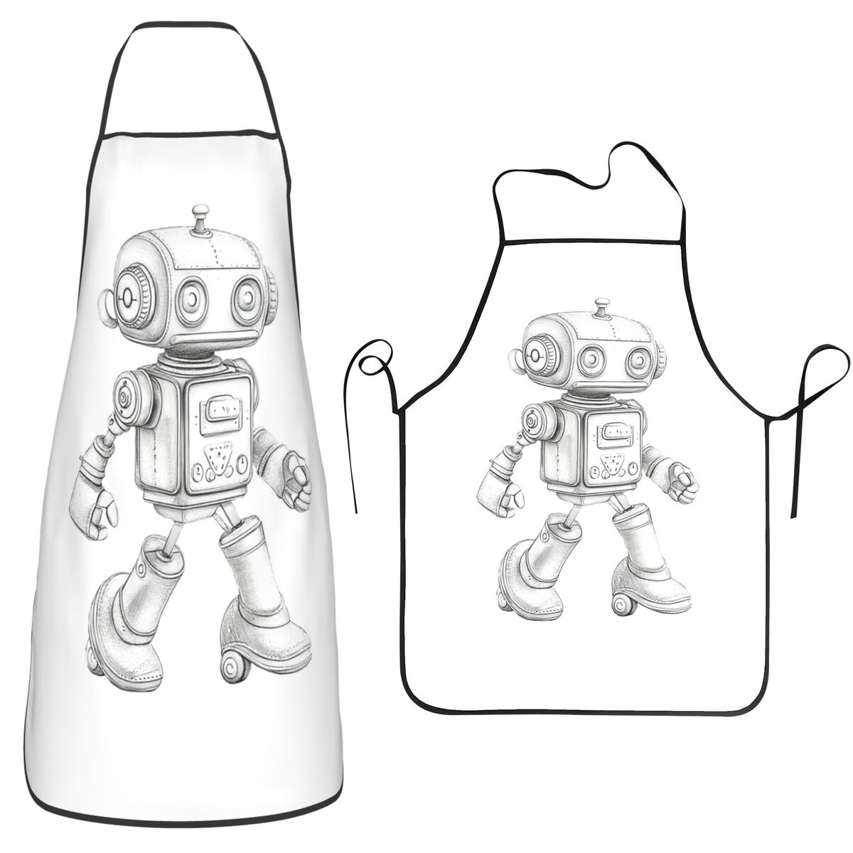 Retro Sketch Robot With Mechan - Kitchen Robot Baking 评论和价格
