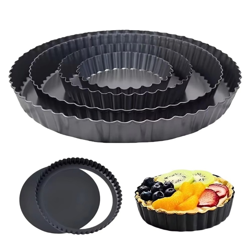 1pc Removable Bottom Fluted Ta - Kitchen Baking Pan 评论和价格